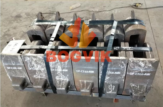 Peças de triturador de metais Maçãs Grande quebra-cabeças e cortadores Barras Anvils Lados de revestimento Caps e martelos Pins Pin Protectores