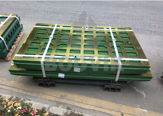 Triturador de mandíbulas peças de desgaste placa de mandíbula fixa placa de mandíbula balançante fundição por areia