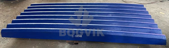 Máquina de extracção de minério de ferro Placa de mandíbula de manganês elevado C-10048 C-10049 Para instalações de mineração e pedreira