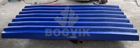 Máquina de extracção de minério de ferro Placa de mandíbula de manganês elevado C-10048 C-10049 Para instalações de mineração e pedreira