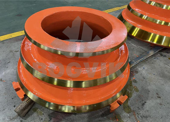 Peças de desgaste do triturador de cone de aço de alto manganês HP200 HP300 GP200 GP300 Manto e côncavo