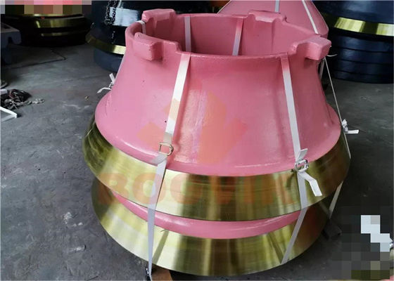 Peças sobressalentes de revestimento de tabuleiro e de manto de alto manganês para triturador de cones de TC1300