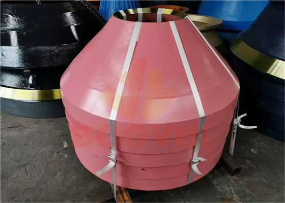 Peças sobressalentes de revestimento de tabuleiro e de manto de alto manganês para triturador de cones de TC1300