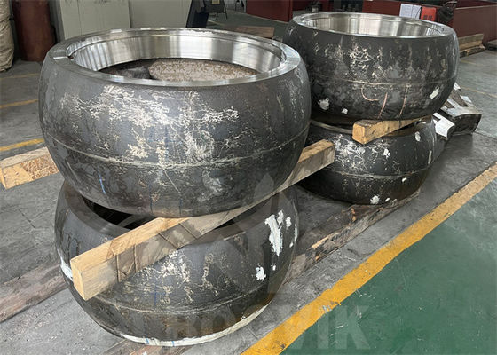 Peças de máquinas de mineração de cromo com rolos de moagem por inserção cerâmica