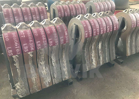 Diferentes tipos de materiais e soluções anti-desgaste versáteis para martelos para utilização em diferentes aplicações