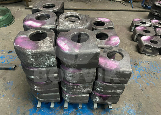 Peças de triturador de metais Protectores de tampas e pinos para reciclagem de sucata com bom desempenho