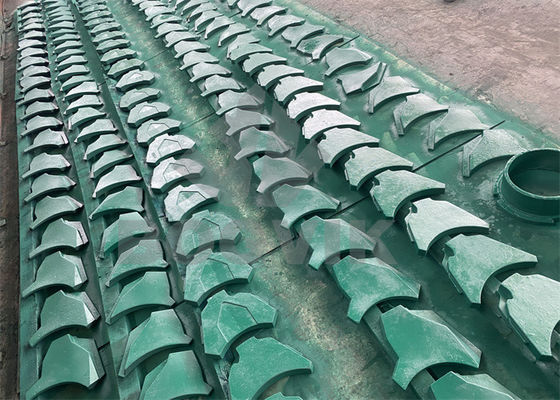Boa resistência ao desgaste Cr27% VSI Parts Lower Wear Plate B96334141A para VSI Crusher