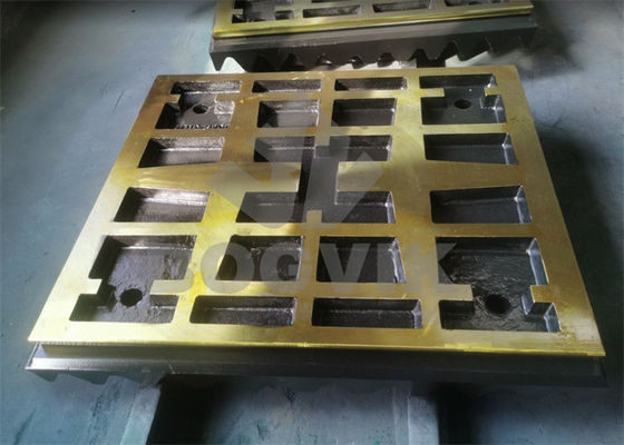 Placa de mandíbula fixa de alto manganês C150 Jaw Liner MM0578984 com dentes de pedreira