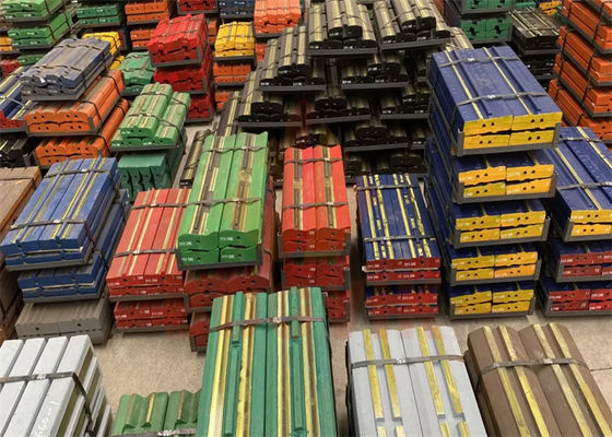 Vários materiais Aço Martensítico de Alto Manganês Inserções de Cerâmica de Alto Cromo Barra de sopro adequada para diferentes trituradores
