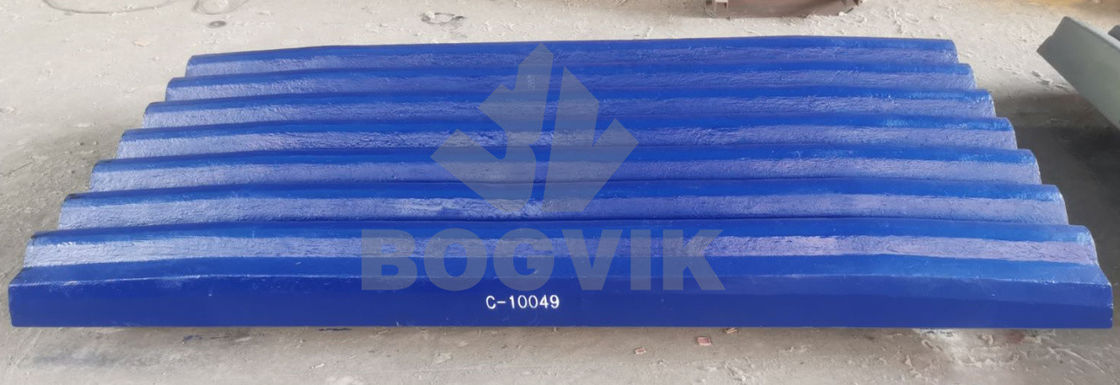Máquina de extracção de minério de ferro Placa de mandíbula de manganês elevado C-10048 C-10049 Para instalações de mineração e pedreira