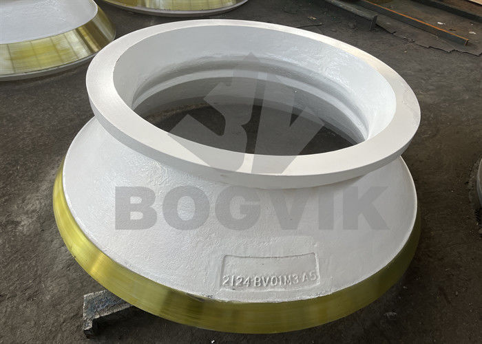 Peças de desgaste do triturador de cone de aço de alto manganês HP200 HP300 GP200 GP300 Manto e côncavo