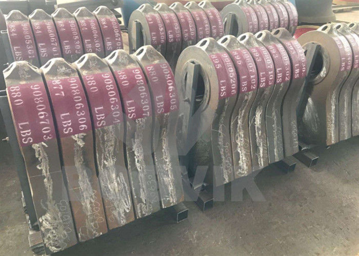 Diferentes tipos de materiais e soluções anti-desgaste versáteis para martelos para utilização em diferentes aplicações