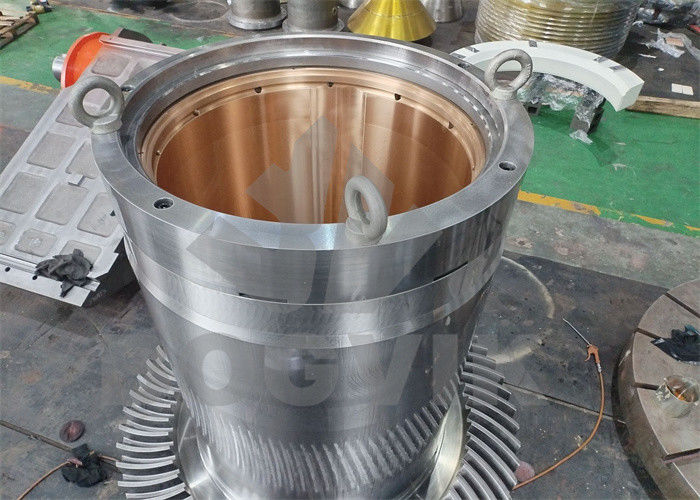 Componentes de triturador giratório SG6089 de alta precisão fazem com que a máquina funcione suavemente e eficientemente