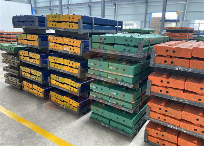 Vários materiais Aço Martensítico de Alto Manganês Inserções de Cerâmica de Alto Cromo Barra de sopro adequada para diferentes trituradores